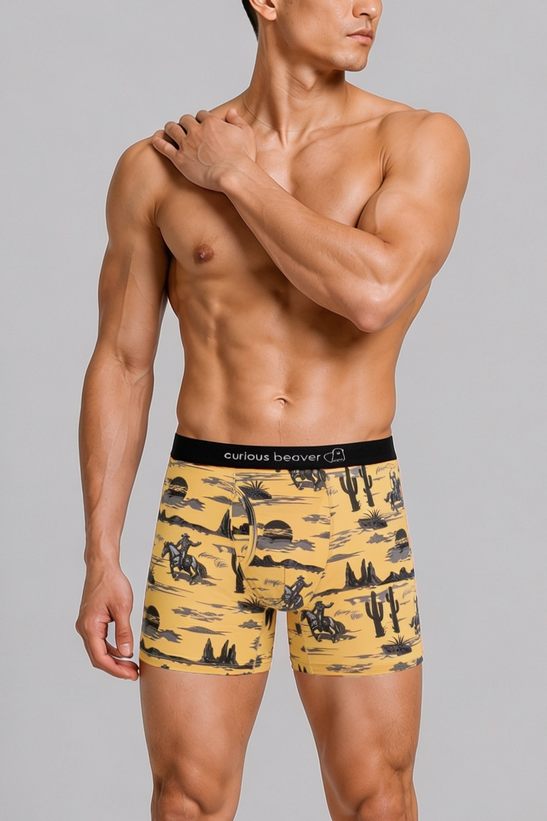 Men's Boxer Briefs - Wild West