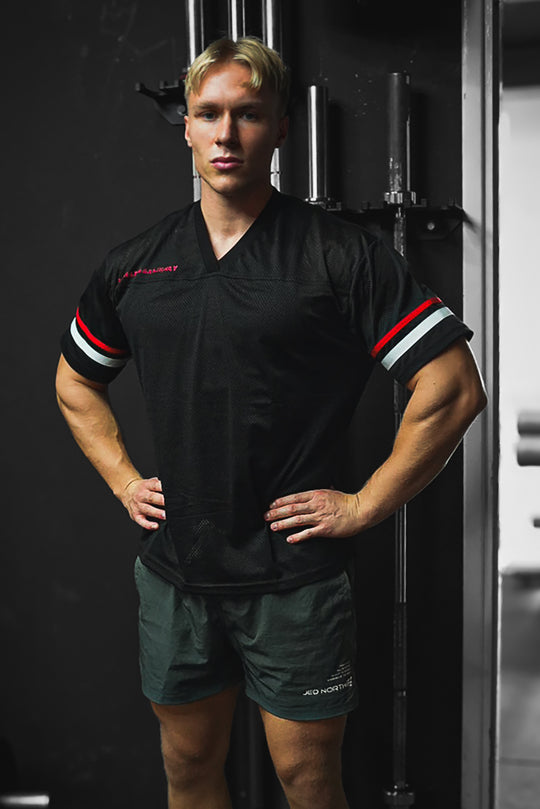 Jed North Warrior V-Neck Jersey - Black