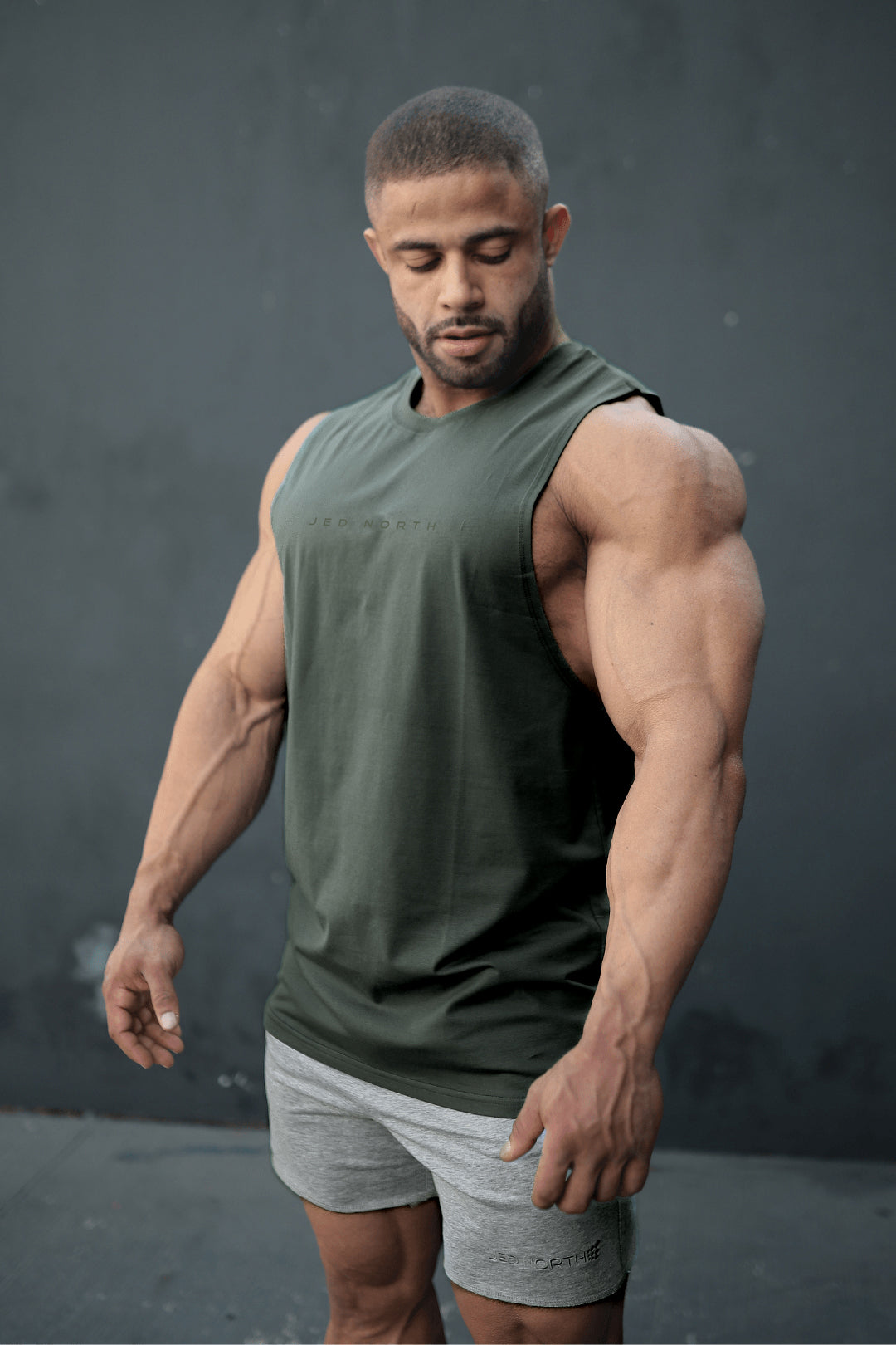 Apollo Men's Sleeveless Training Tee - Moss Green