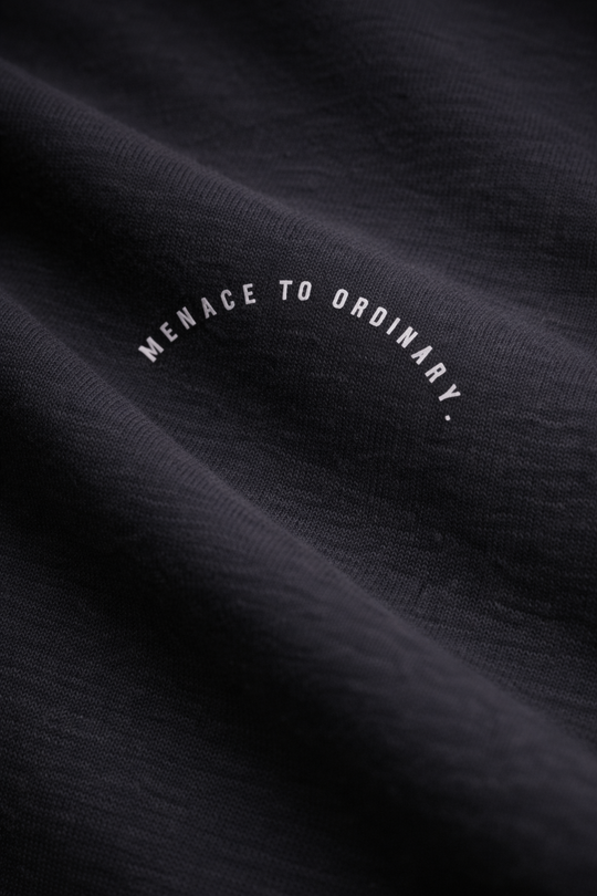 Energy Oversized T-Shirt - Black Menace to Ordinary