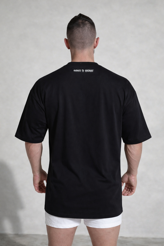 Energy Oversized T-Shirt - Black Menace to Ordinary