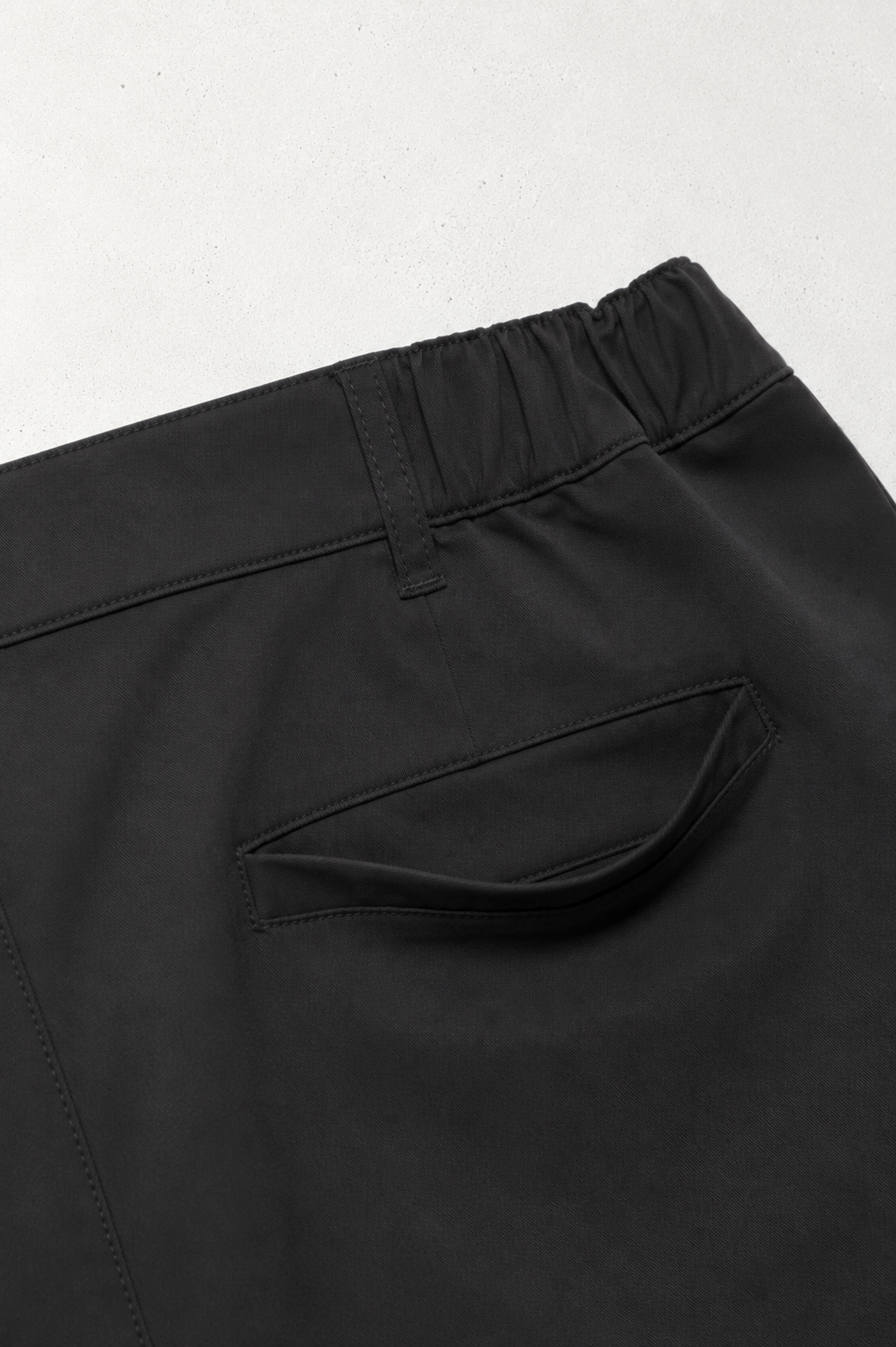Flex Waist Chino Shorts - Black