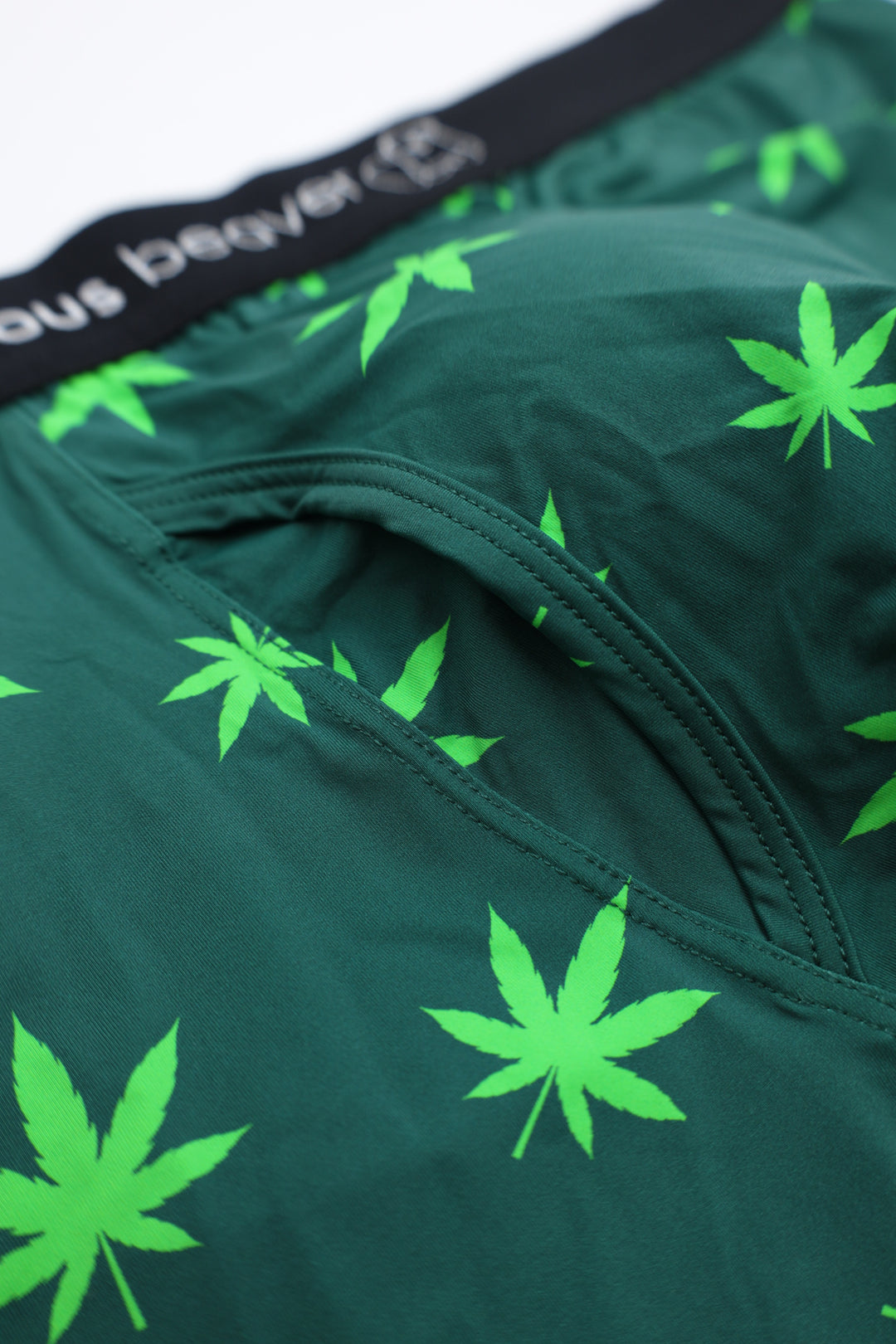 Men's Boxer Briefs - Weed