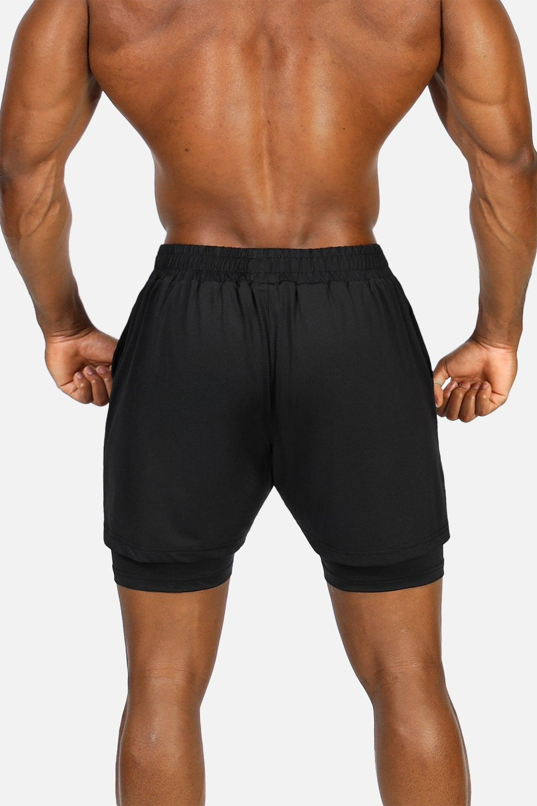 Men's 2-In-1 7" Gym Shorts - Obsidian Black