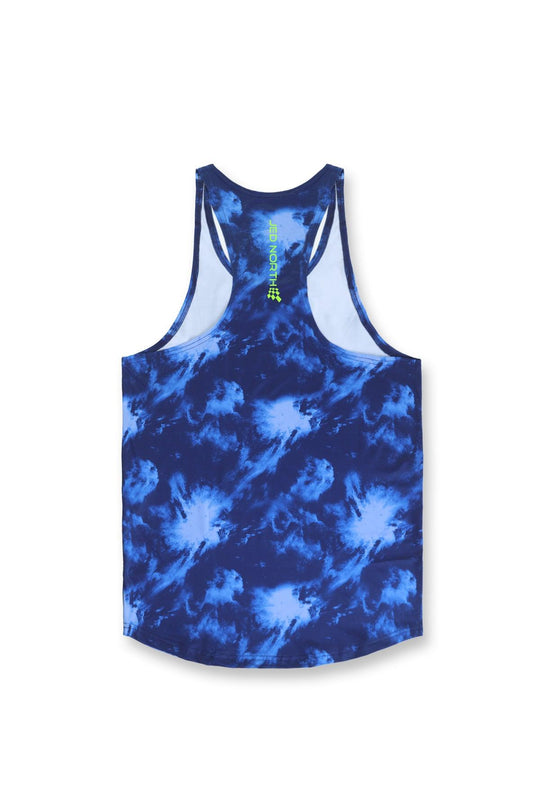 Graphic Muscle Stringer - Abstract Blue