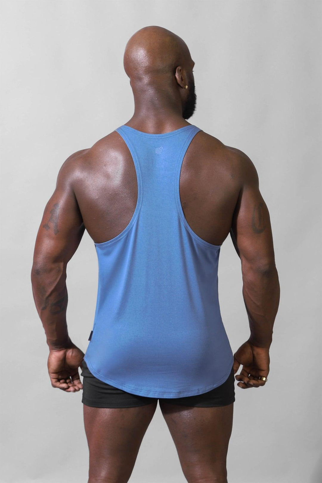 Classic Bodybuilding Racerback Stringer - Blue - Jed North