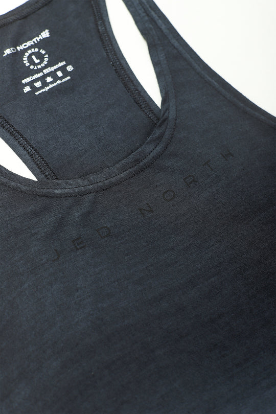 Classic Bodybuilding Racerback Stringer - Gray Ombre