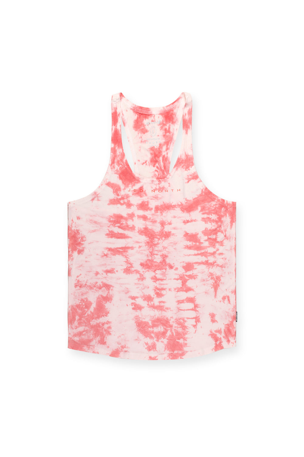 Classic Bodybuilding Racerback Stringer - Red Tie Dye