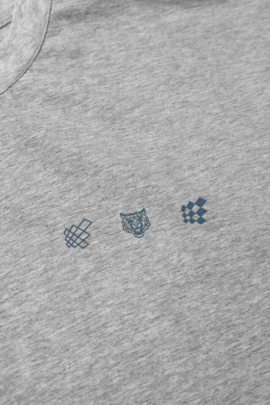 Oversized Raw-Cut Cropped Tee - Heather Gray