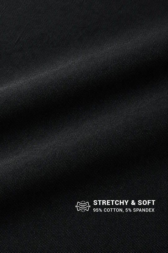 Back to Basics Casual Tee - Jet Black